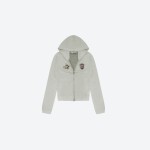 Ruched Zip-up Hoodie